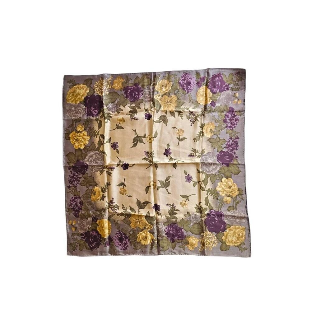 fairycore floral silk scarf